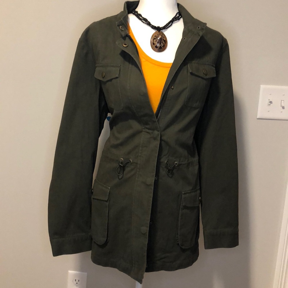 NWOT cold water CREEK Hunter Green Jacket - Picture 1 of 8